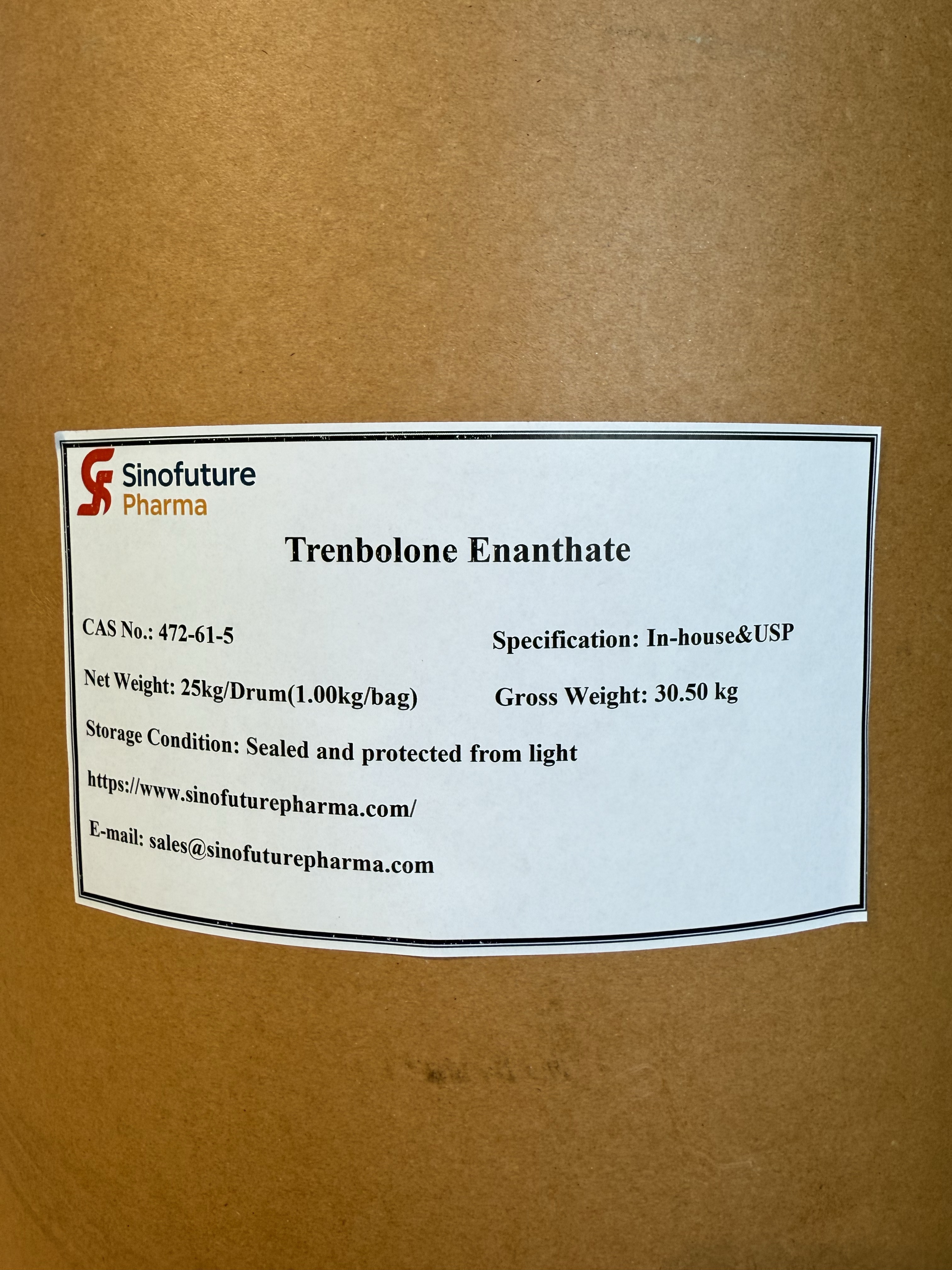 Trenbolone Enanthate CAS Nr. 10161-35-8 Gamintojas | SINOFUTURE PHARMA Pageidaujamas tiekėjas